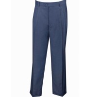 Luxurious Wool Feel, Pre-hemmed Pleated Pants